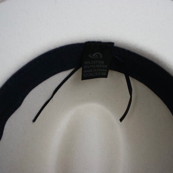 New! Sale 🔥 Ivory Leopard Felt Wool Belted Panama Hat - Picture 6 of 11